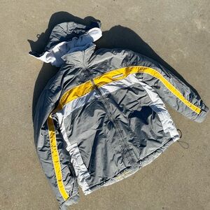 STARTER Men’s Gray and Yellow Puffer Jacket